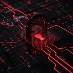 Cyber ​​security and data protection, internet network security, protect business and financial transaction data from cyber attack, user private data security encryption