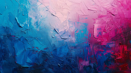 Abstract Acrylic Blue and Pink Paint Texture
