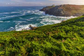 Landscape near Phare du Millier, Beuzec-Cap-Sizu, Brittany, France