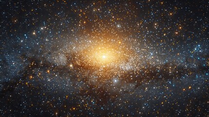 Fototapeta na wymiar Realistic photo concept of the Omega Centauri Globular Cluster, showcasing its densely packed stars and globular structure 