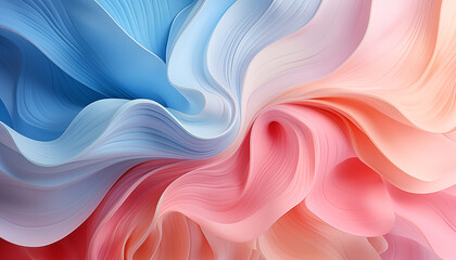 Abstract pastel colors 3d wave background. Wave banner. Flowing wave patterns in pastel colors