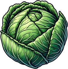 cabbage - 양배추. Generative AI