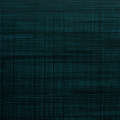 Diagonal crisscross pattern of teal woven threads with a textured, durable surface - obrazy, fototapety, plakaty
