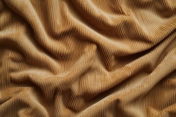 Velveteen khaki fabric for interior design and decor.