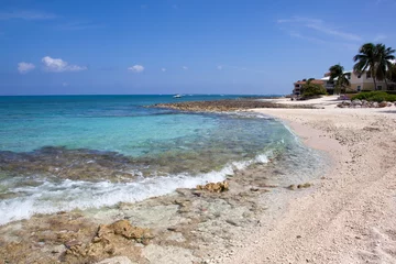 Crédence de cuisine en verre imprimé Plage de Seven Mile, Grand Cayman Grand Cayman Island Seven Mile Beach Waves