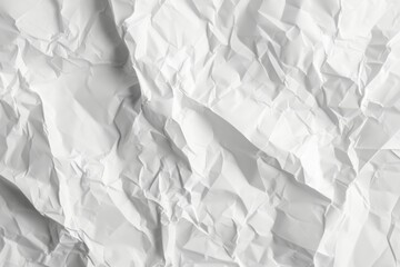 white crumpled and creased paper poster texture background