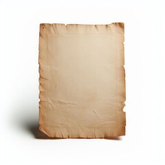 old paper isolated on white background
