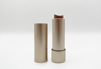 Pink Lipstick, Open, Isolated, White Background