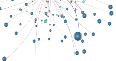 Abstract polygonal space with connecting dots and lines. Dark background. Connection structure. 3d Widescreen