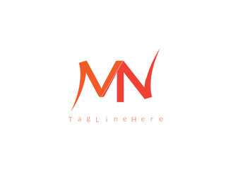 creative MN  latter logo .company logo.