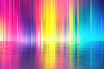 Colorful rainbow color hologram.