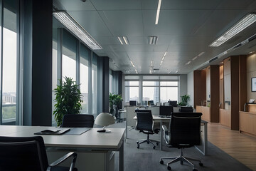 Modern interior design of an office