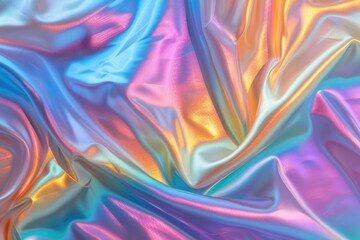 Holographic rainbow foil iridescent abstract background