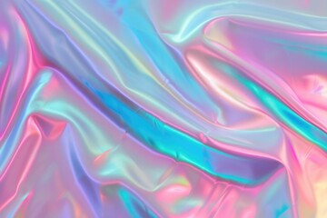 Obraz premium Iridescent texture. Holographic background. Hologram gradient neon color. Foil