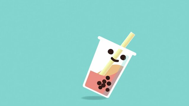 Dancing Animated Boba Tea