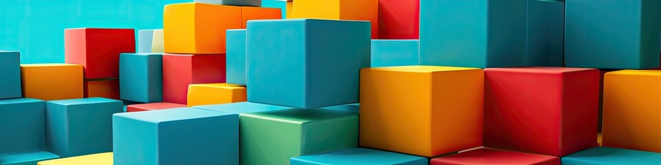 colourful building blocks