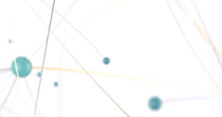 Abstract polygonal space with connecting dots and lines. Dark background. Connection structure. 3d Widescreen