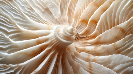 Close Up of a Large White Mushroom - obrazy, fototapety, plakaty