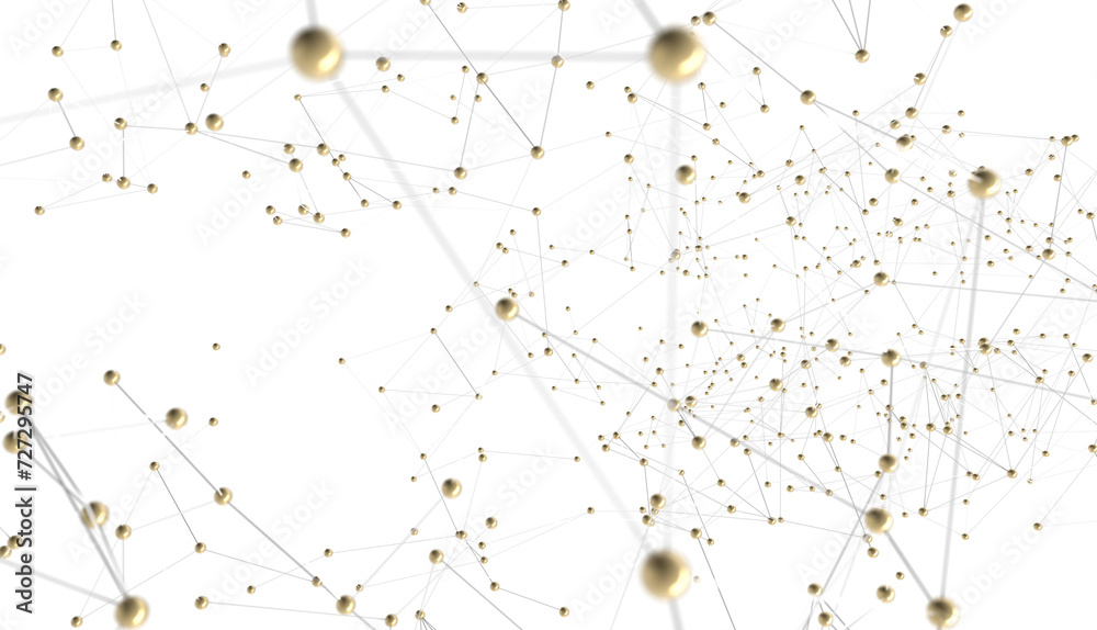 Poster Big data and artificial intelligence concept. Machine learning and cyber mind domination