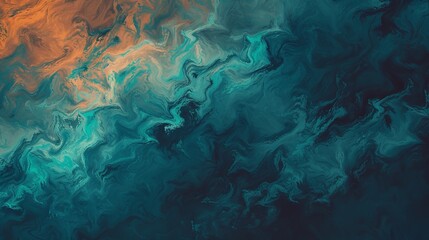 Fototapeta na wymiar Abstract Backdrop - Cloud of Green and Blue Smoke