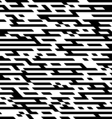 black and white seamless futuristic abstract pattern. Background Vector Formats 