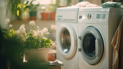 Washing Machine Next to Window