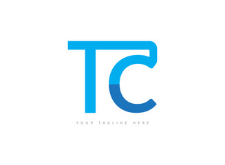 TC creative initial latter logo . company logo.
