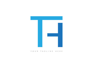 TH creative initial latter logo . company logo.