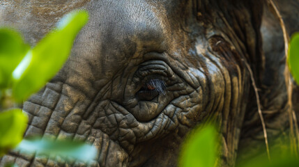 Intimate Glimpse of World Wildlife Day - Elephant's Eye