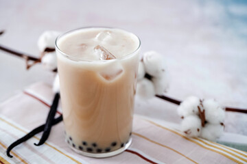 vanilla boba tea