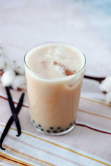 vanilla boba tea