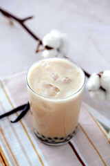vanilla boba tea