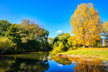 Beautiful Autumn View, Tundja River, near Elhovo, Bulgaria