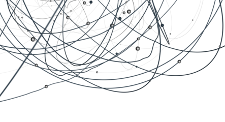 The structure of the network connection of points and lines. Data technology.