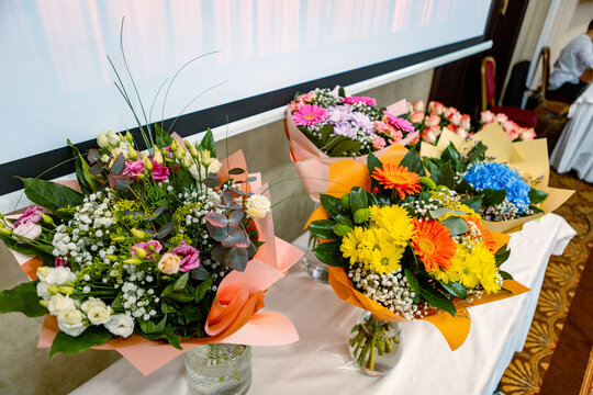 bouquet of flowers on the table