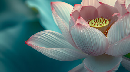 Close Up of Pink Flower With Water in the Background