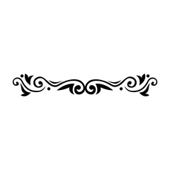 decorative border divider black vector design element