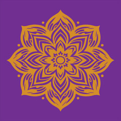Minimalist Vector Design of a Mandala