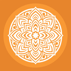 Minimalist Vector Design of a Mandala