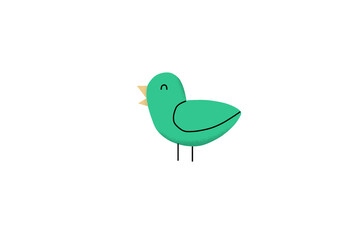 little green bird
