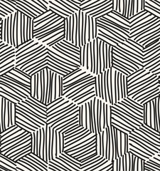 Vector seamless pattern. Hand drawn geometric swatch. Sloppy background with doodles. Creative modern graphic design.	