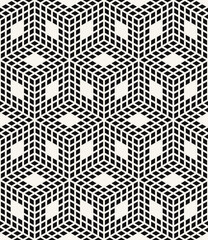 Vector seamless pattern. Modern stylish texture with thin monochrome trellis. Repeating geometric hexagonal grid. Simple graphic design. Trendy linear swatch. Minimalistic modern geometry.