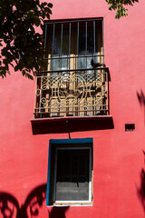 Detail of colorful building at Caminito street in La Boca, Buenos Aires, Argentina..