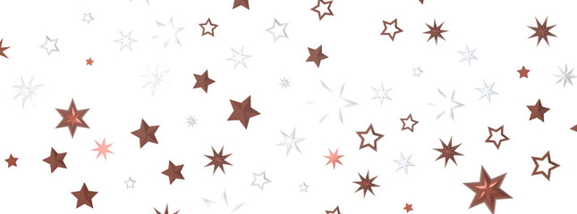 Shimmering Starry Christmas: Spectacular 3D Illustration Showcasing Falling Holiday Stars