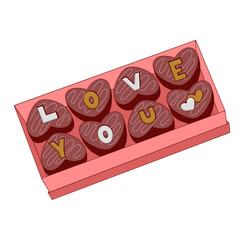 Luscious Love Chocolate Valentine Clip Art