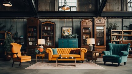 A Room Filled With Abundant Plants and Furniture