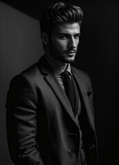 Fototapeta premium guy in a suit professional