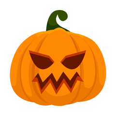 pumpkin jack o lantern halloween vector