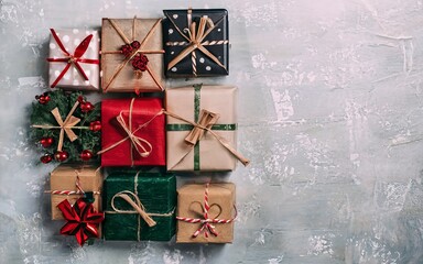 Christmas or New Year gift box