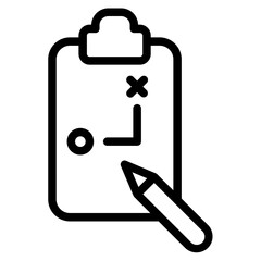 soccer line icon